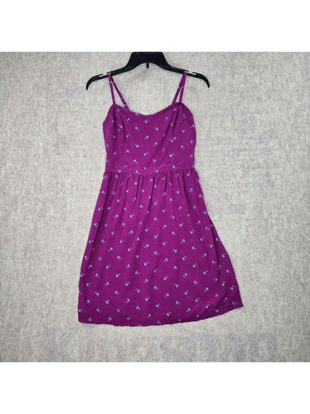 Old Navy Purple Sleeveless Summer Dress With Floral Print & Straps